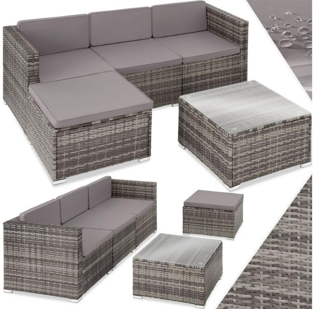 tectake Loungeset Rattan Lounge, (Set, 5-tlg), Gartenmöbel-Sets Bild 1