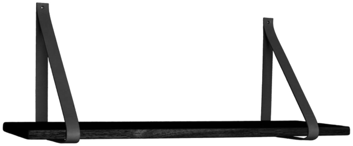 Retro Regal SCANIA schwarz + Ledergurten ca. 80x20cm Bild 1