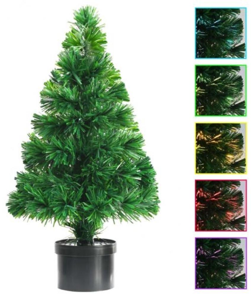 Künstlicher Weihnachtsbaum Glasfaser 64 cm Grün Bild 1