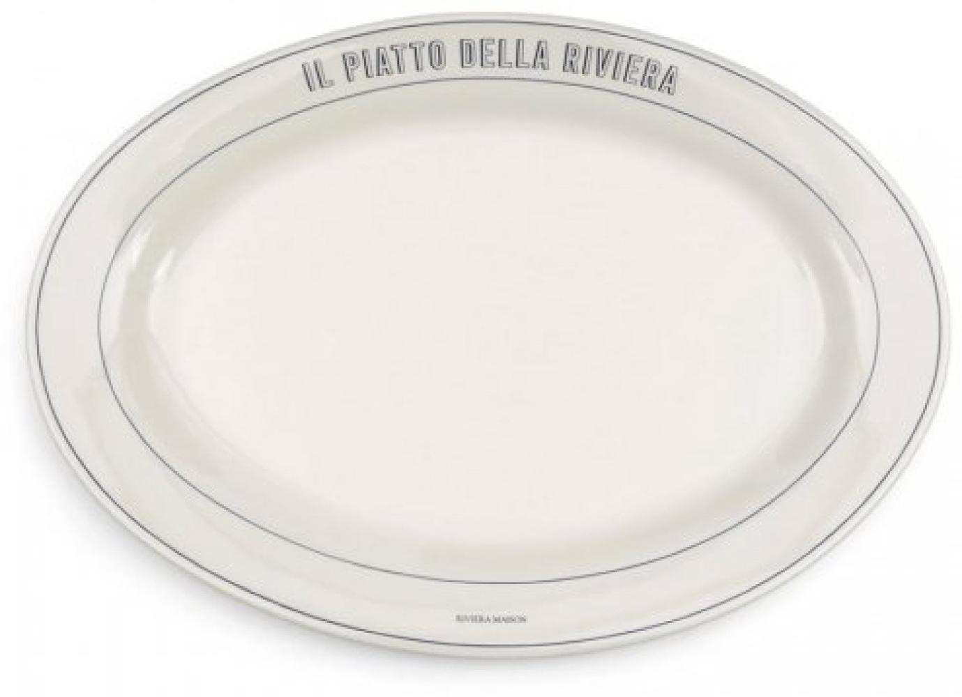Riviera Maison Servierplatte Long Island Serving Plate Weiß 555550 Bild 1
