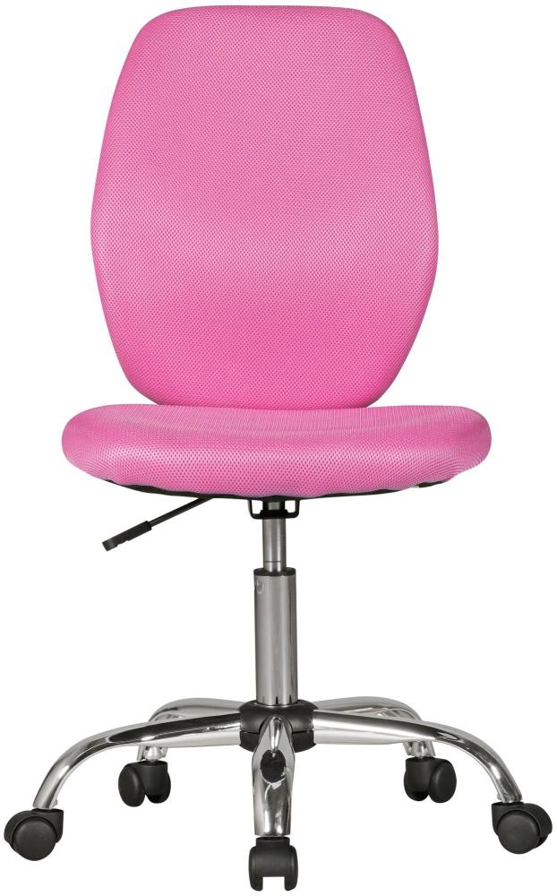 KADIMA DESIGN Kinderschreibtischstuhl in Pink - Stylischer und Moderner Jugenddrehstuhl für Kinder mit Einstellbarer Sitzhöhe und Hoher Rückenlehne. Bild 1