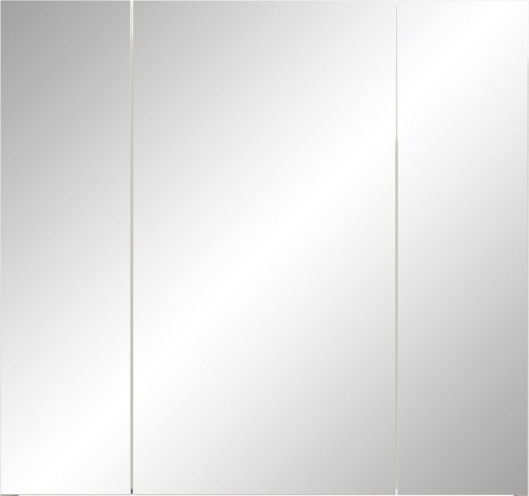 Badezimmer Spiegelschrank Riva in weiß 80 x 75 cm Bild 1