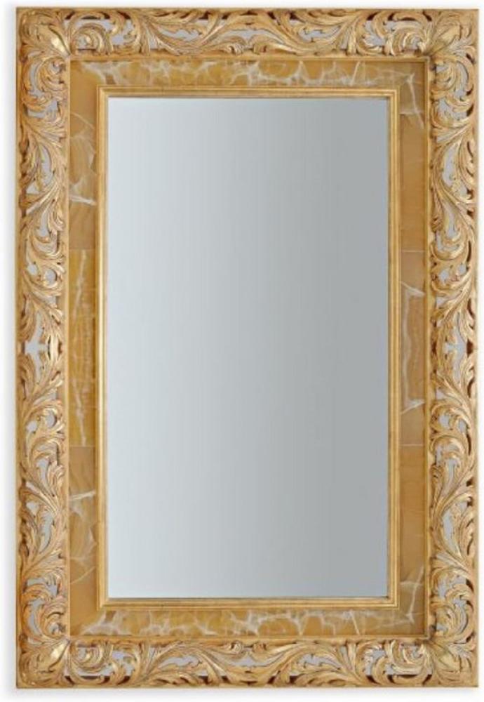 Casa Padrino Luxus Barock Spiegel Antik Gold - Italienischer Barockstil Massivholz Wandspiegel - Luxus Möbel im Barockstil - Prunkvolle Barock Möbel - Made in Italy - Luxus Barock Interior Bild 1