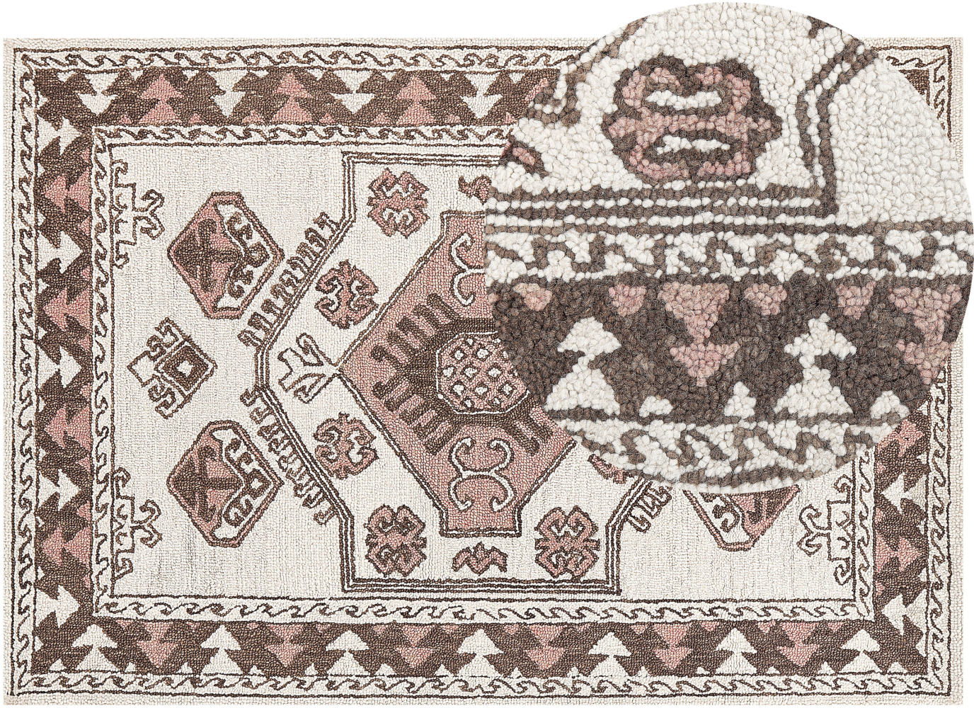 Teppich Wolle mehrfarbig 160 x 230 cm TOMARZA Bild 1