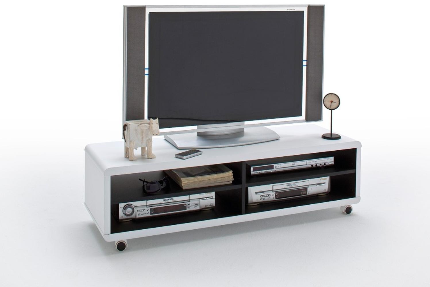 Lowboard Jerome XL 120x35x39 cm weiß TV-Board TV-Möbel TV-Schrank Bild 1