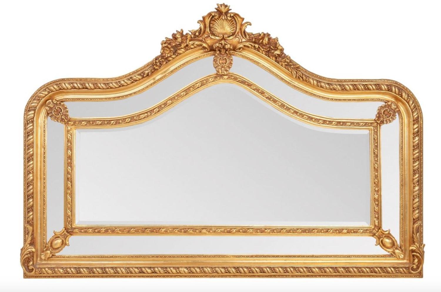 Prunkvoller Casa Padrino Barock Spiegel Gold 125 x 190 cm - Antik Stil - Schwere Ausführung Bild 1