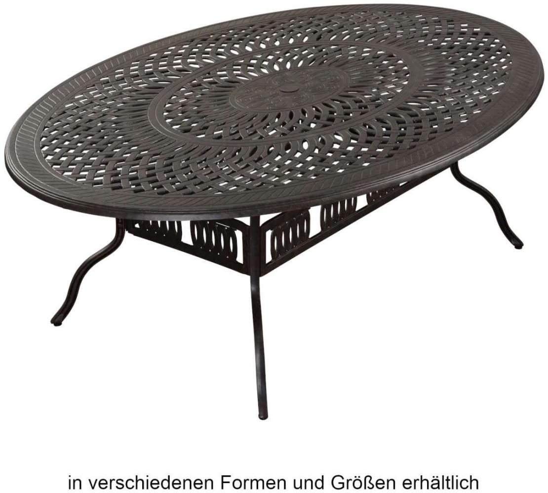 Inko Gartentisch Alu-Guss bronze rund-oval-eckig Größe nach Wahl Tisch Terrassentisch Bild 1