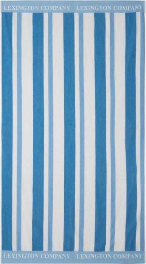 LEXINGTON Strandhandtuch Striped Cotton Terry Blue/White (100x180cm) 12420090-5600-TW40 Bild 1