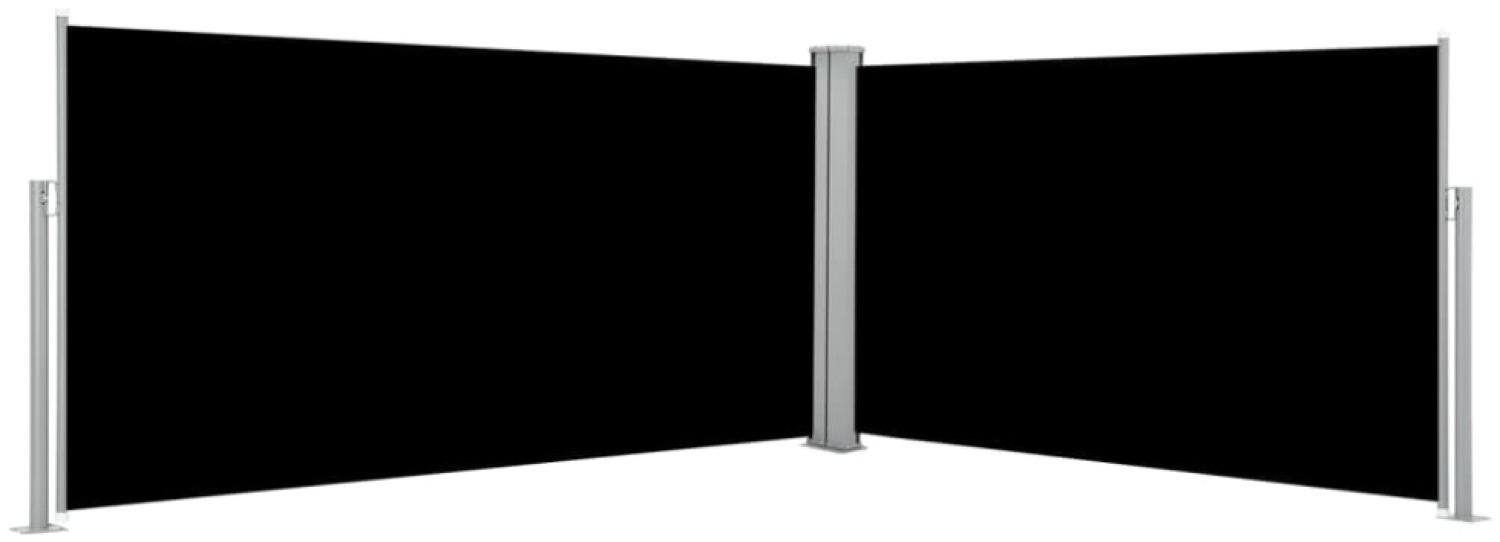 Seitenmarkise Ausziehbar Schwarz 160×600 cm Bild 1