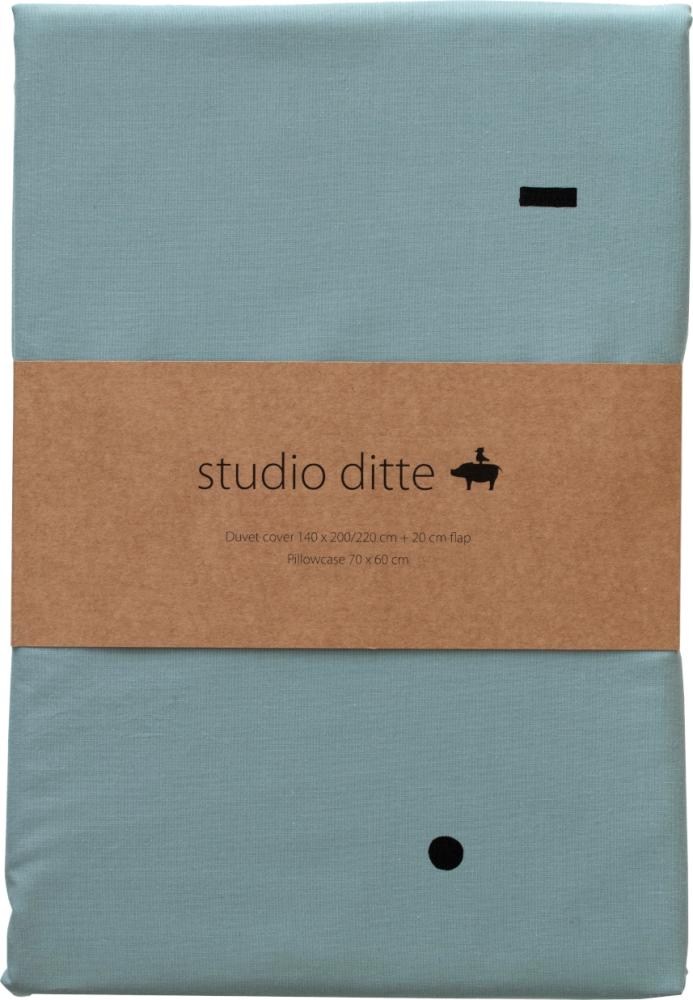 Studio Ditte Blocks Bettbezug Stone Blue 140 x 200 cm Blau Bild 1