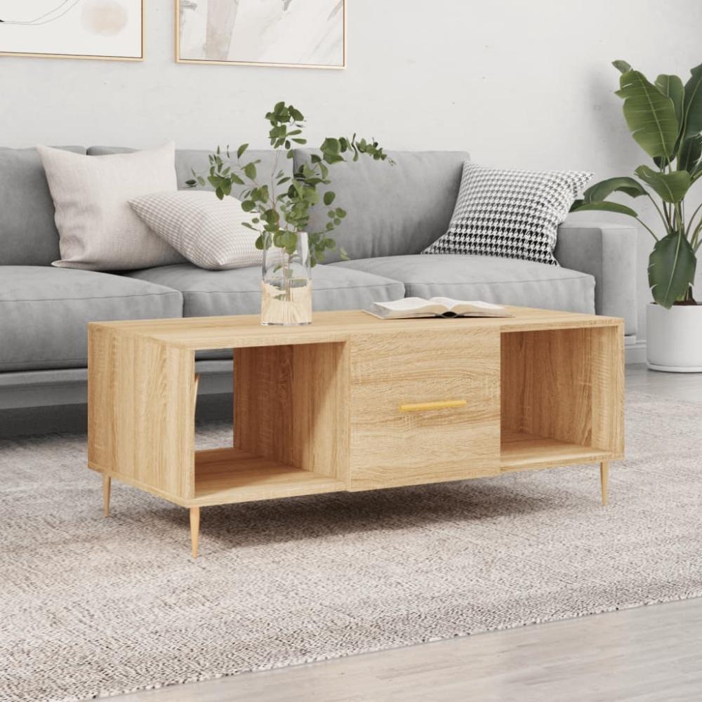 vidaXL Couchtisch Sonoma-Eiche 102x50x40 cm Holzwerkstoff Bild 1