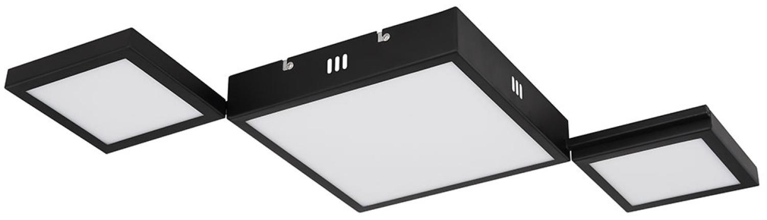 LED Deckenlampe, CCT, Fernbedienung, schwarz, L 93 cm Bild 1
