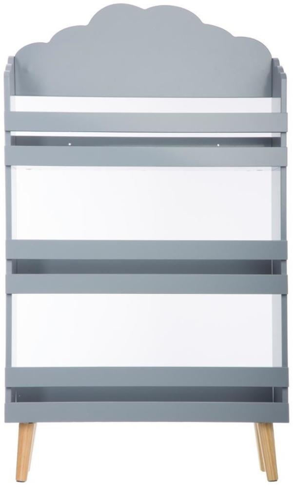 Atmosphera Kinderregal, Aufbewahrungsregal - 3 Ebenen, 58 x 18 x 100 cm Grau Bild 1