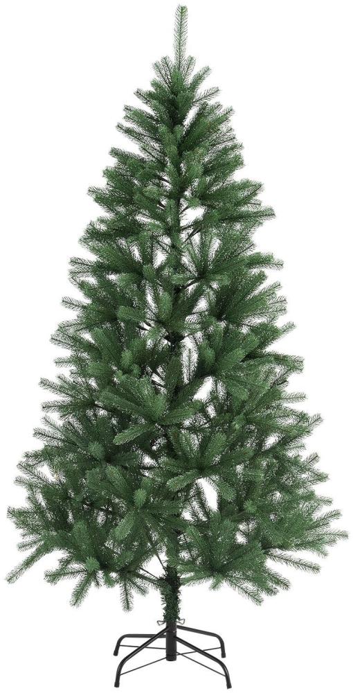 Juskys Künstlicher Weihnachtsbaum Talvi 180 cm mit Metall Ständer, naturgetreu, einfacher Aufbau, Tannenbaum Christbaum Weihnachtsdeko künstlich Bild 1