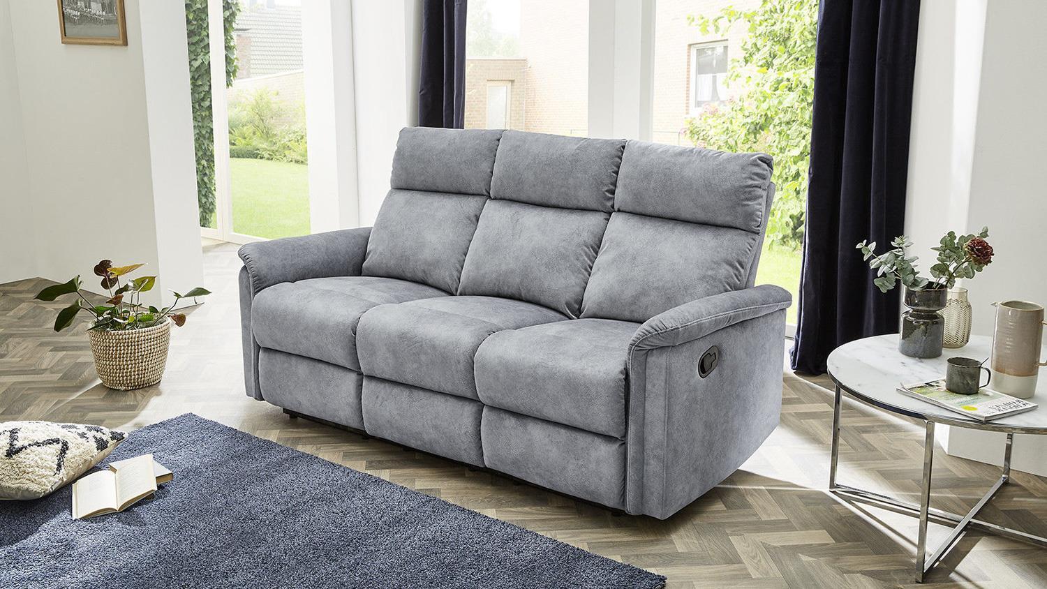 3-Sitzer Sofa 'Amrum' mit Funktion, Vintage grau, 180 cm Bild 1