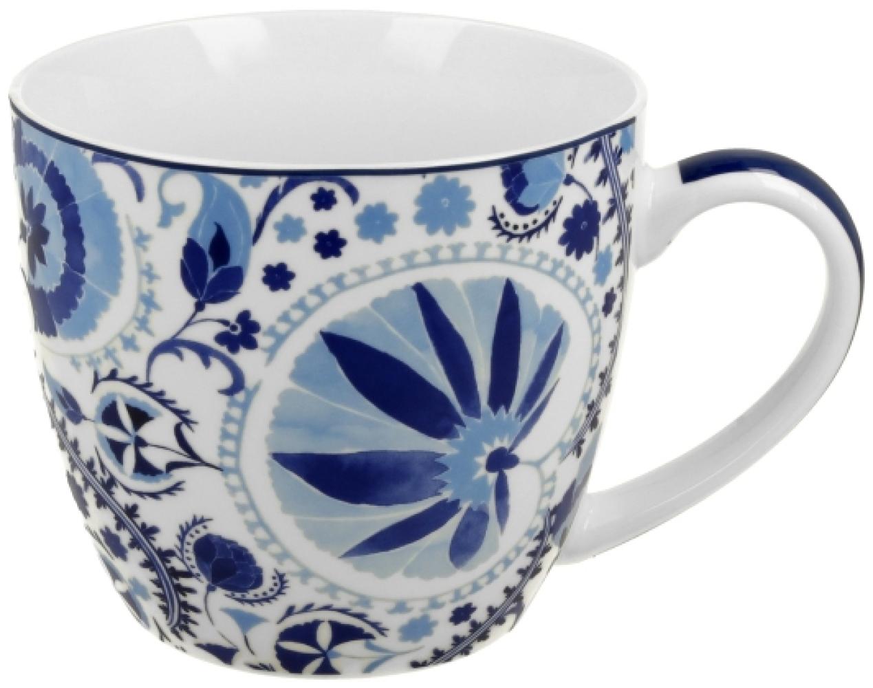 DUO BICO COLLECTION Becher 460 ml NARESH BLUE in Tragetasche, New Bone China Porzellan Bild 1