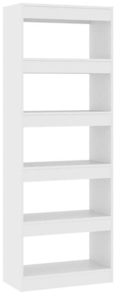 Bücherregal/Raumteiler Weiß 60x30x166 cm Holzwerkstoff Bild 1