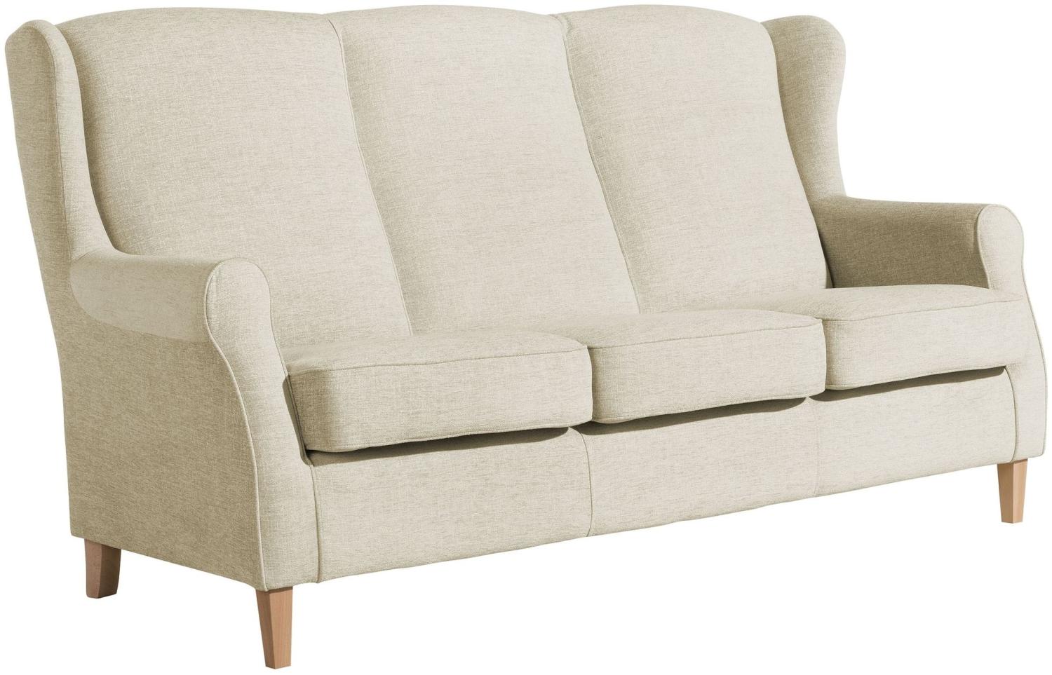 Sofa 3-Sitzer Karlen Bezug Chenille Buche natur / beige 22105 Bild 1