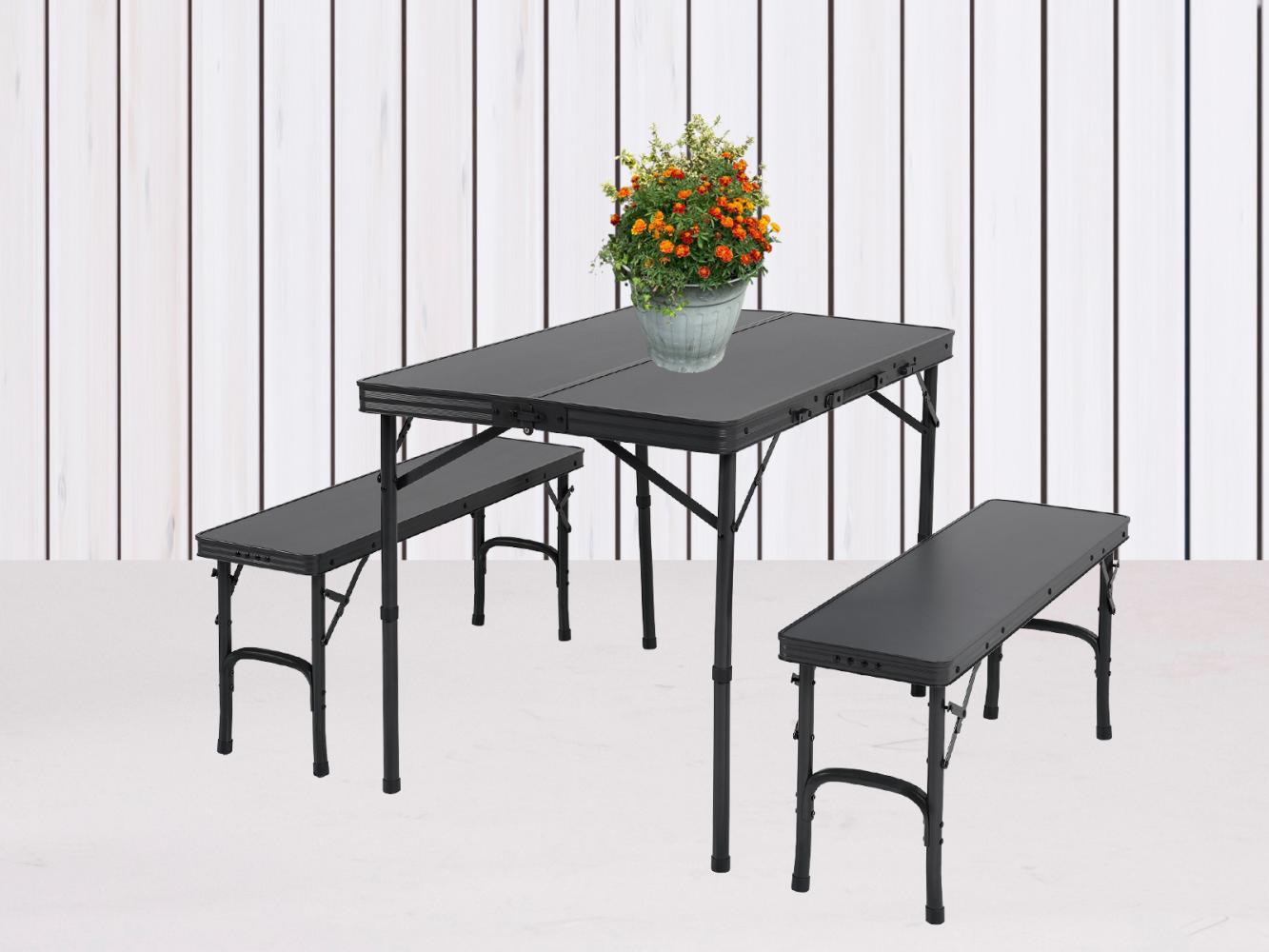 Picknicktisch-SET MAINE klappbar aus Aluminium für 4 Personen Bild 1