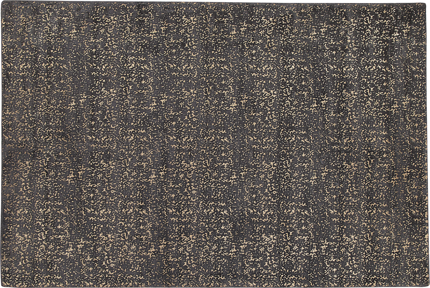 Teppich dunkelgrau-gold 140 x 200 cm abstraktes Muster ESEL Bild 1