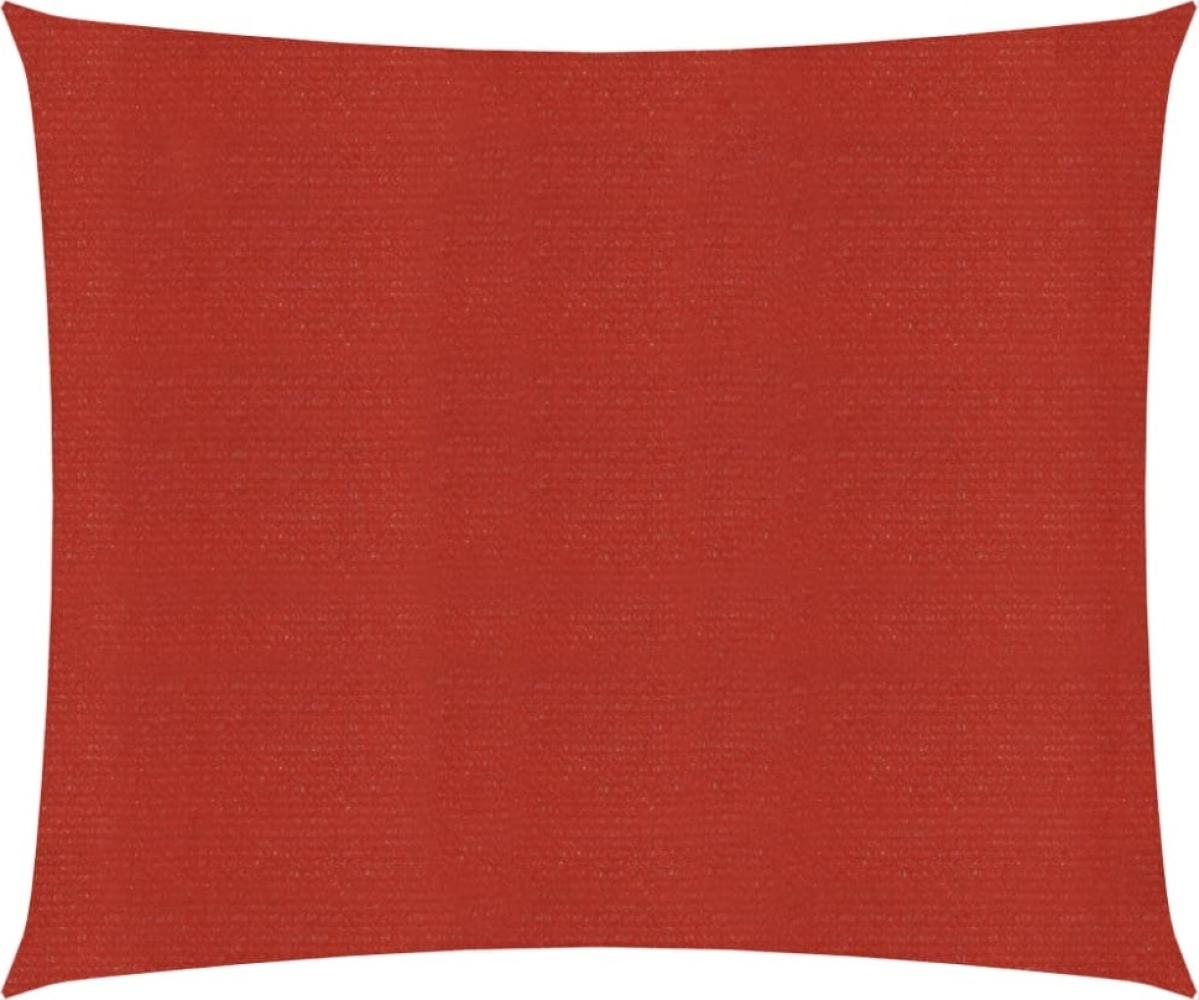 Sonnensegel 160 g/m² Rot 3,6x3,6 m HDPE Bild 1