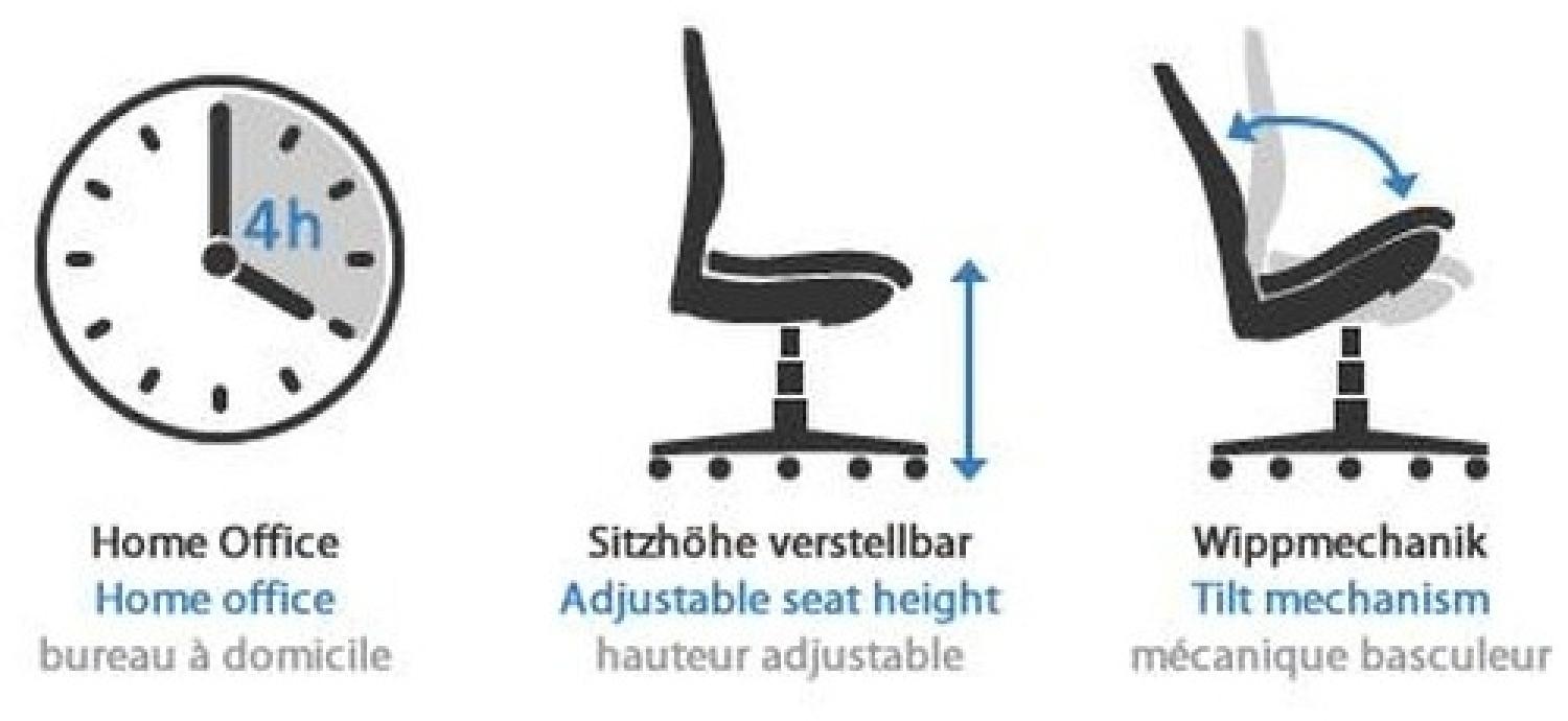 hjh OFFICE Home Office Chefsessel ARIA HIGH Schwarz Bild 1