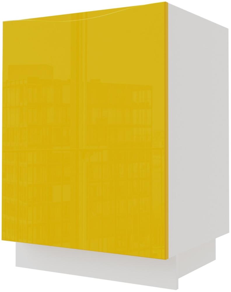Spülenschrank NAPOLI 60x50x82cm REJS Vollauszug grifflos lackiert Farbe wählbar (NA-D1ZR/60) Bild 1