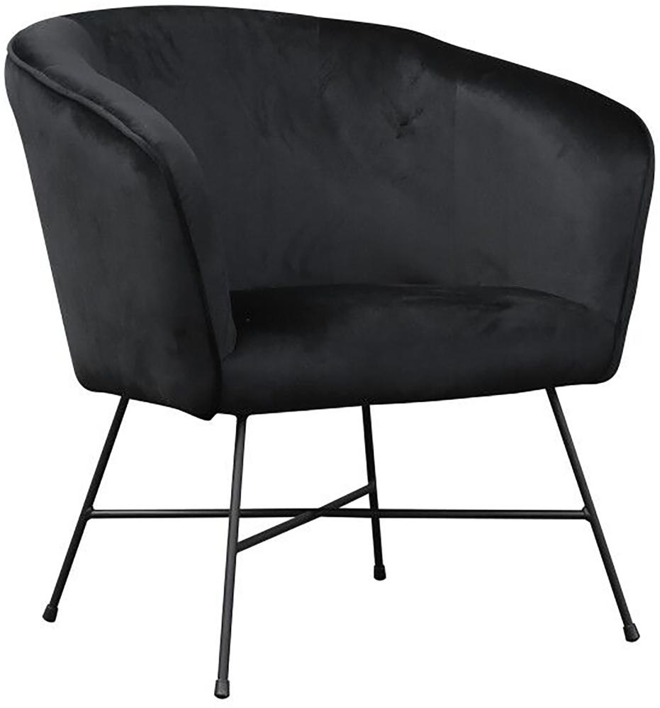 Homexperts 'IZZY' Sessel, schwarz, B 69 x H 79 x T 72 cm Bild 1
