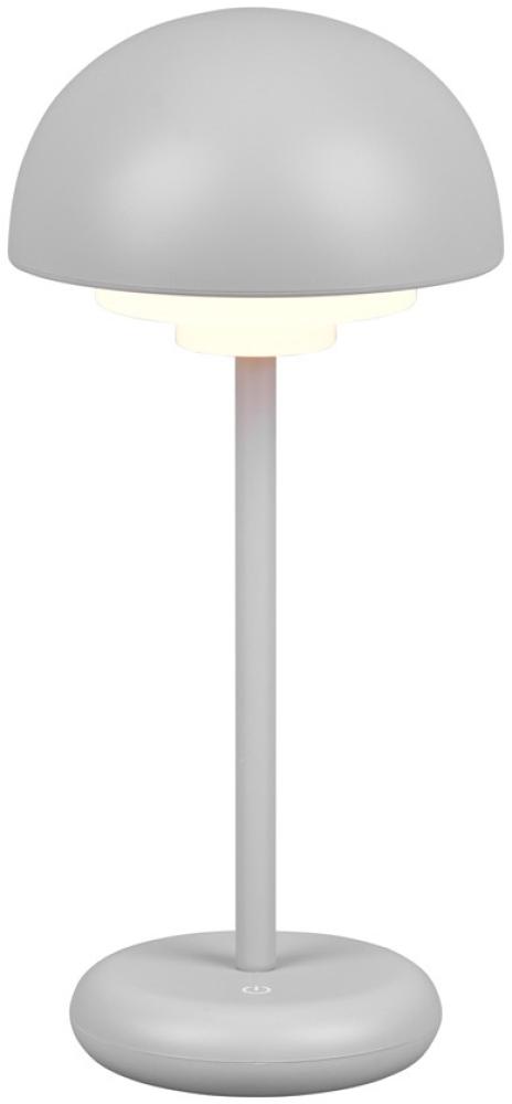 LED Tischleuchte Outdoor ELLIOT Touch Dimmer, USB aufladbar, Grau Höhe 30cm Bild 1