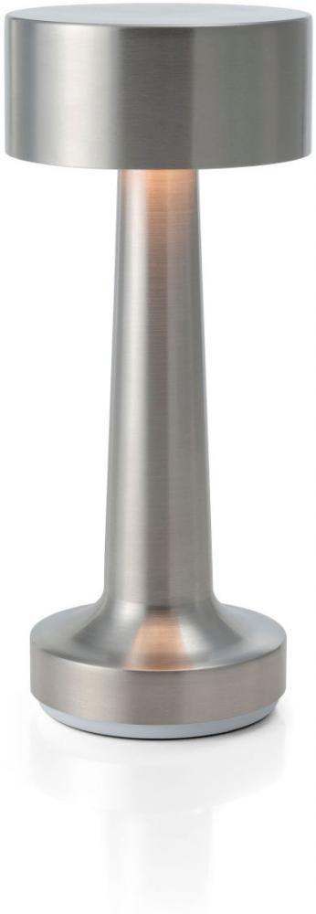 NEOZ kabellose Akku-Tischleuchte COOEE 2c Uno LED-Lampe dimmbar 1 Watt 21x9 cm Aluminium eloxiert (mit gebürsteter Veredelung) Bild 1