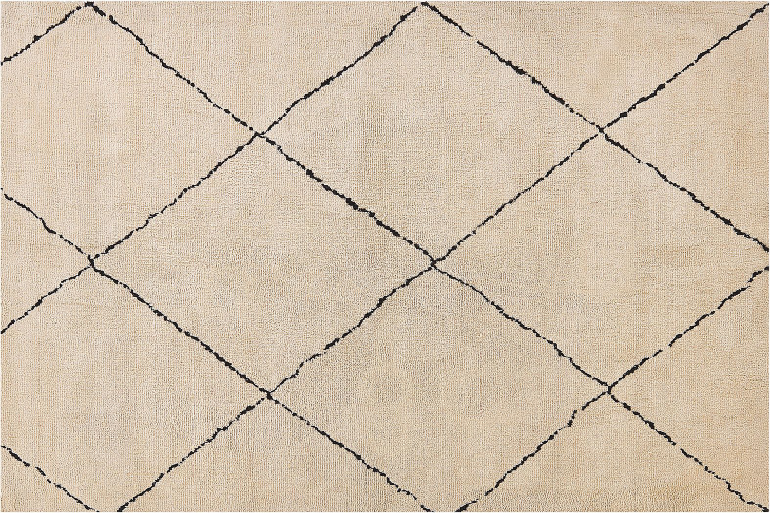 Teppich beige schwarz 200 x 300 cm Shaggy MUTKI Bild 1