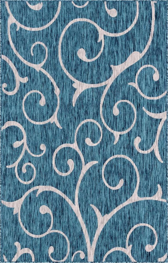 Teppich "Outdoor Beauties" Rechteckig Blaugrün 150x245 cm Bild 1