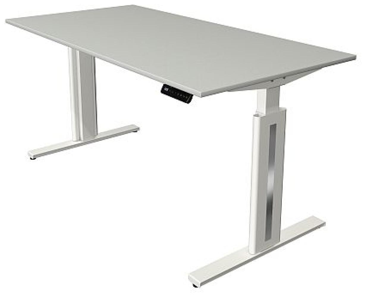Kerkmann Schreibtisch Steh und Sitztisch MOVE 3 fresh (B) 160 x (T) 80 cm lichtgrau Bild 1