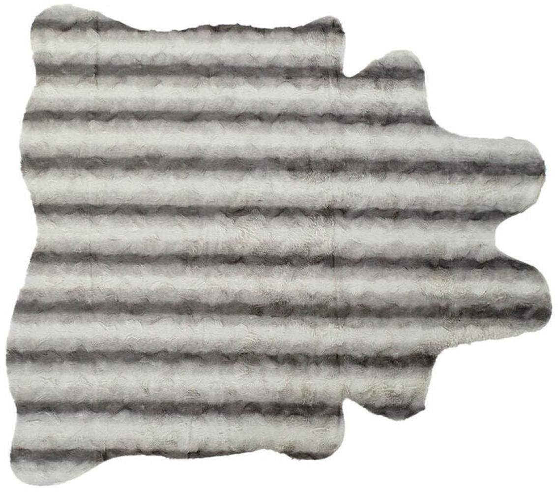 Teppich DKD Home Decor 160 x 150 x 2 cm Grau Polyester Weiß Bild 1