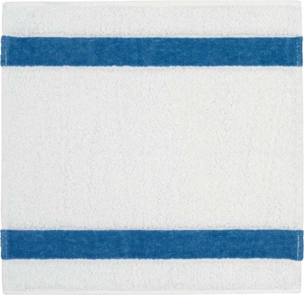 Feiler Handtücher Exclusiv mit Chenillebordüre | Seiftuch 30x30 cm | jeansblau Bild 1