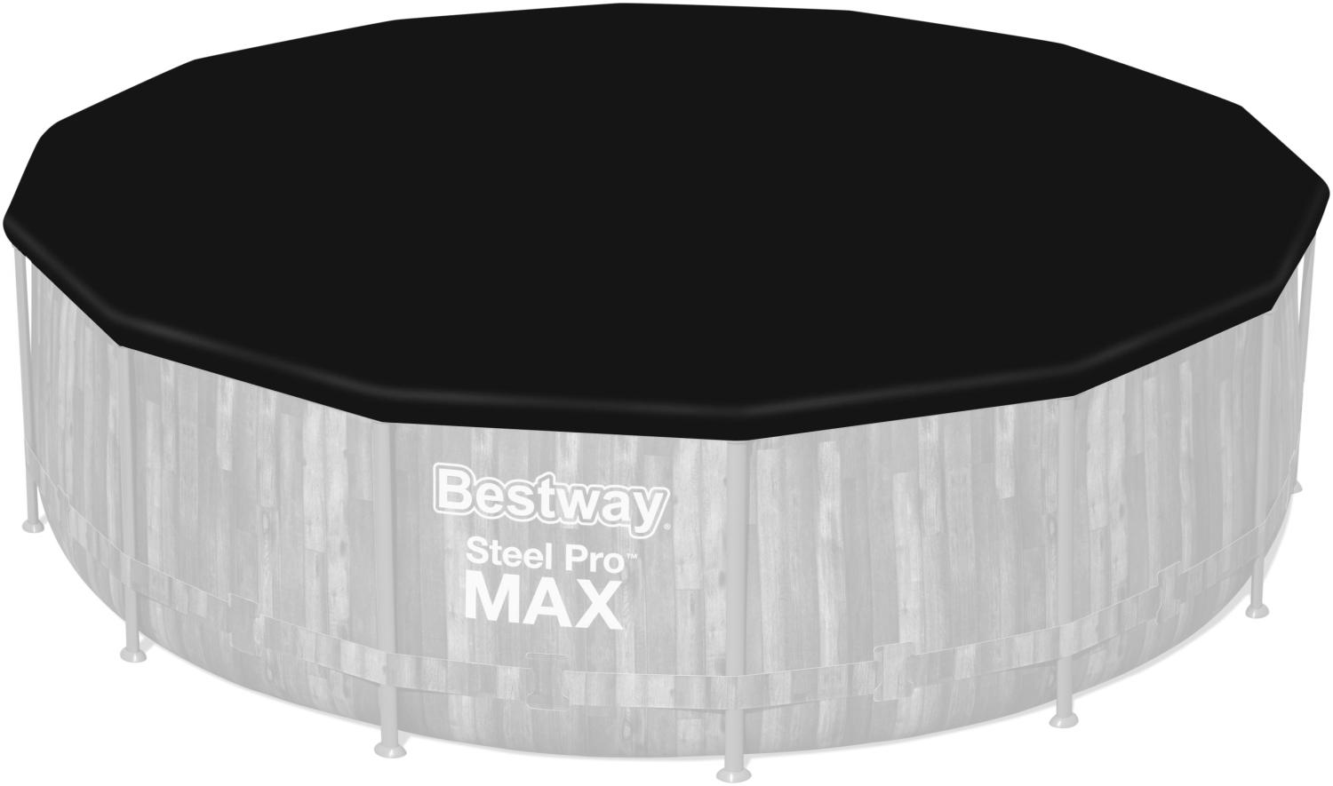 Bestway® Ersatzteil Abdeckplane (schwarz) für Power Steel™ / Steel Pro MAX™ Pools Ø 427 cm Bild 1