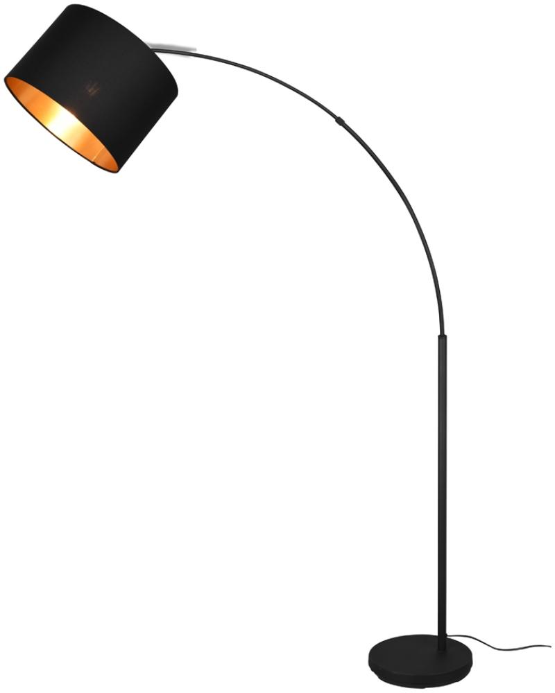 Reality Leuchten Stehleuchte BOLIVIA (DH 35x171 cm) DH 35x171 cm schwarz Stehlampe Leseleuchte Deckenfluter Bogenleuchte Bild 1