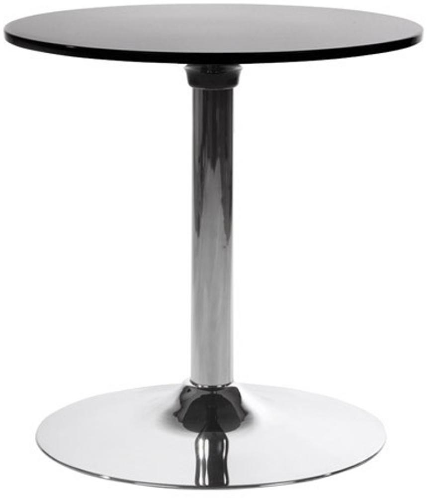 Designer Beistell Tisch aus dem Hause Casa Padrino ABS Höhe 60 cm, Tisch Durchmesser 60 cm Schwarz - Cafe Messe Hotel Praxis Kanzlei Einrichtung Beistelltisch Bild 1