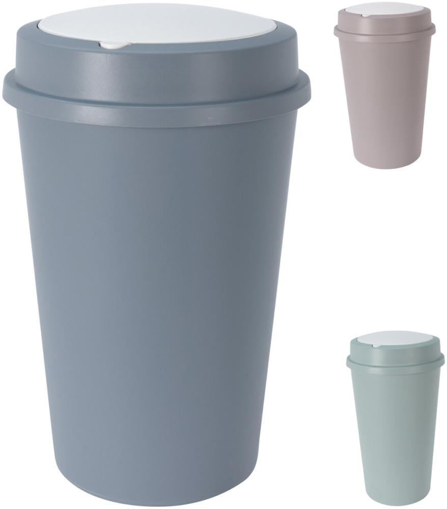 Abfalleimer mit automatischer Deckelöffnung Mülleimer, 47 Liter Mint Bild 1