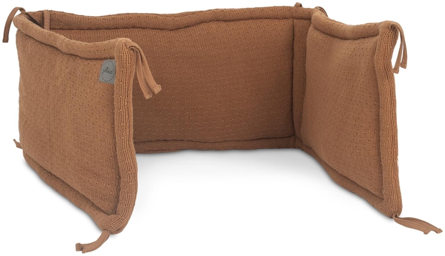 Jollein Nestchen Bettnestchen für Kinderbett 35x180 cm Bliss knit caramel Bild 1