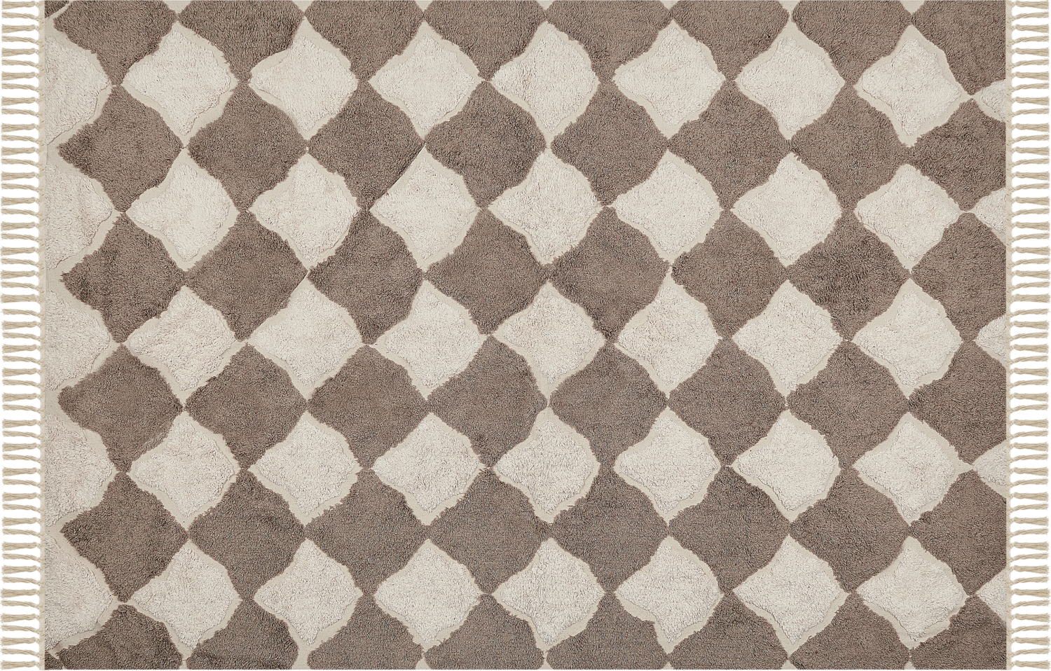 Teppich Baumwolle braun beige 140 x 200 cm SINOP Bild 1
