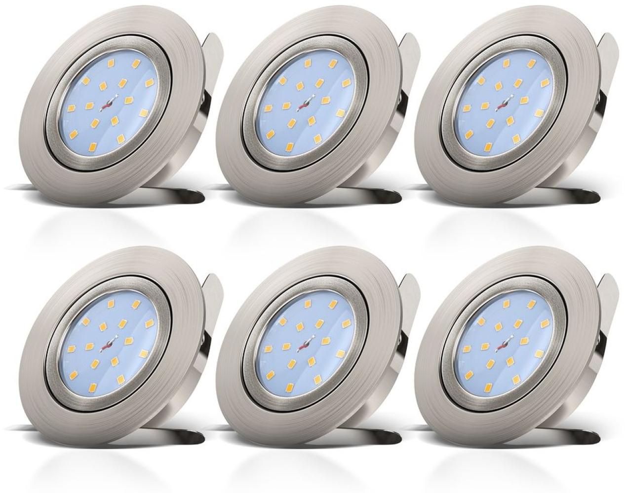 Einbau-Strahler Spots LED dimmbar ultra-flach Einbau-Lampe Leuchte Deckenleuchte Bild 1