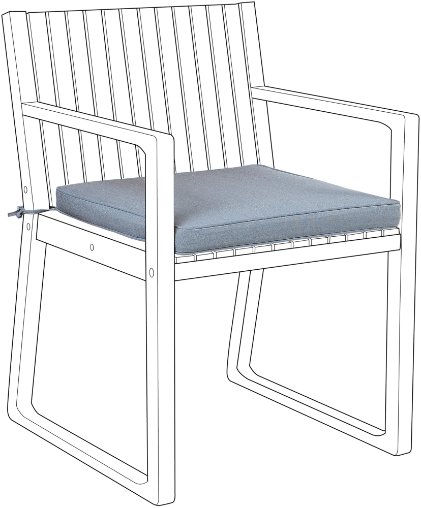 Sitzkissen für Stuhl SASSARI blau 46 x 46 x 5 cm Bild 1