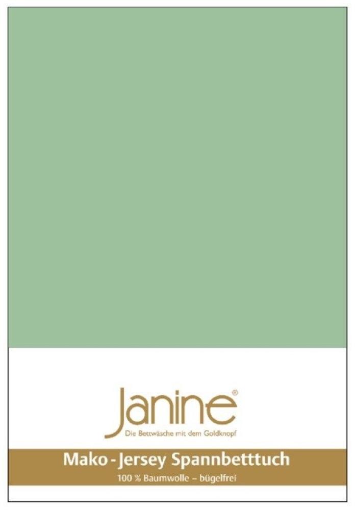 Janine Mako-Jersey Spannbetttuch Spannbettlaken 100% naturreine Baumwolle 140-160cm x 200cm 26 lind Bild 1