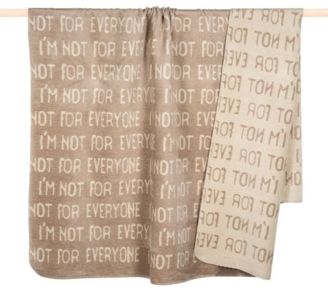 pad Decke Letters I’m not… Taupe (150x200cm) 11602-C50-1520 Bild 1