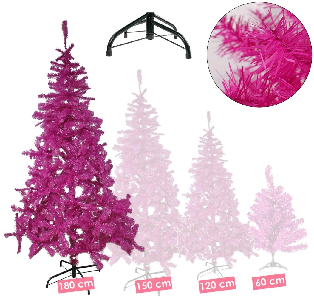 Künstlicher Weihnachtsbaum inkl. Ständer Tannenbaum Christbaum Lila 180cm Bild 1
