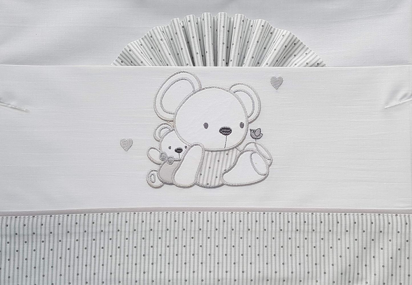 Duffi Baby 0737-11 3-teiliges Set Bettlaken aus 100% Baumwolle, kleine Wiege Bild 1