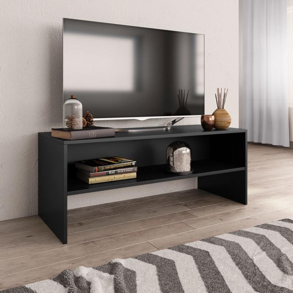 TV-Board >297719< (LxBxH: 100x40x40 cm) in Schwarz - 100x40x40 (LxBxH) Bild 1