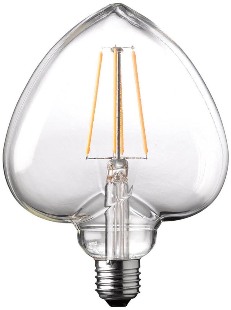 E27 Filament LED Herz - 4 Watt, 300 Lumen, warmweiß - nicht dimmbar Bild 1