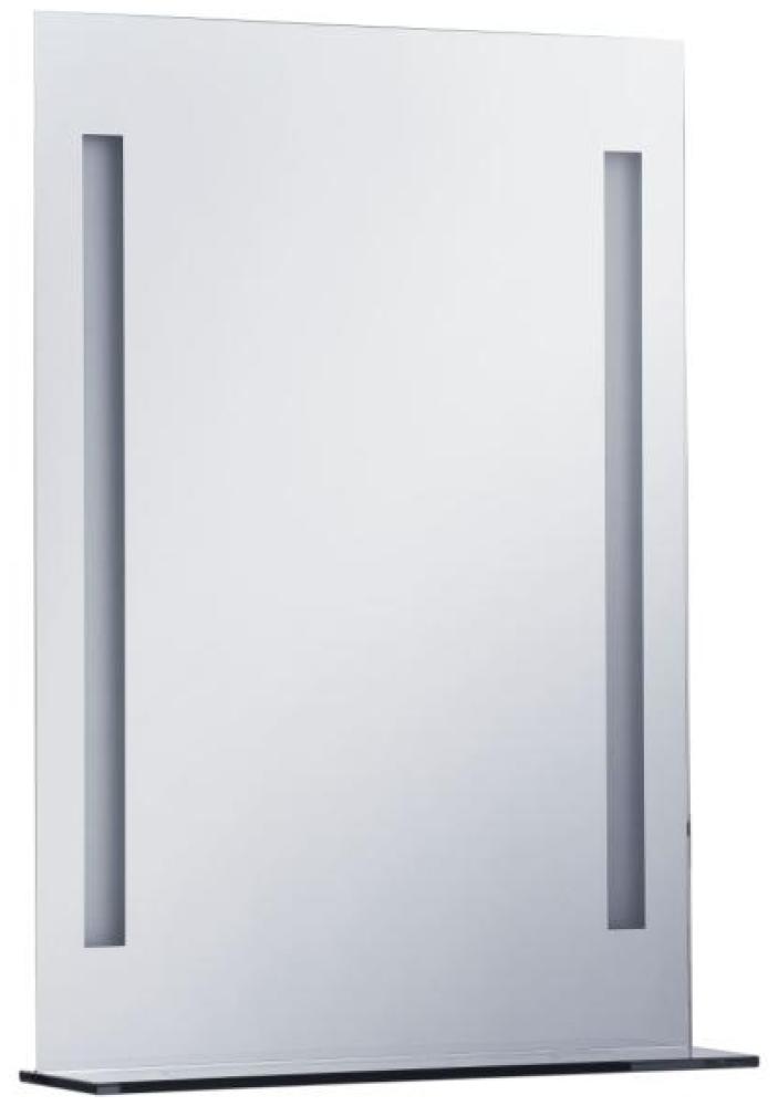 vidaXL Badezimmer-LED-Wandspiegel mit Regal 50×70 cm Bild 1